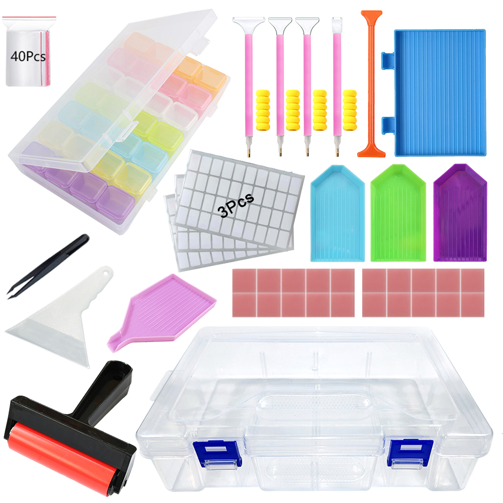 Embroidery Details - Diamond Painting Tools Kit with Storage