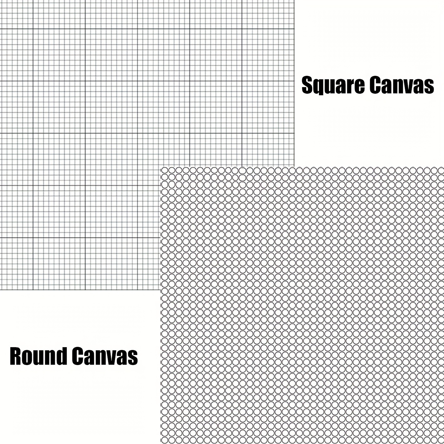 Embroidery Details - 1pc Blank Canvas 5D Round Diamond