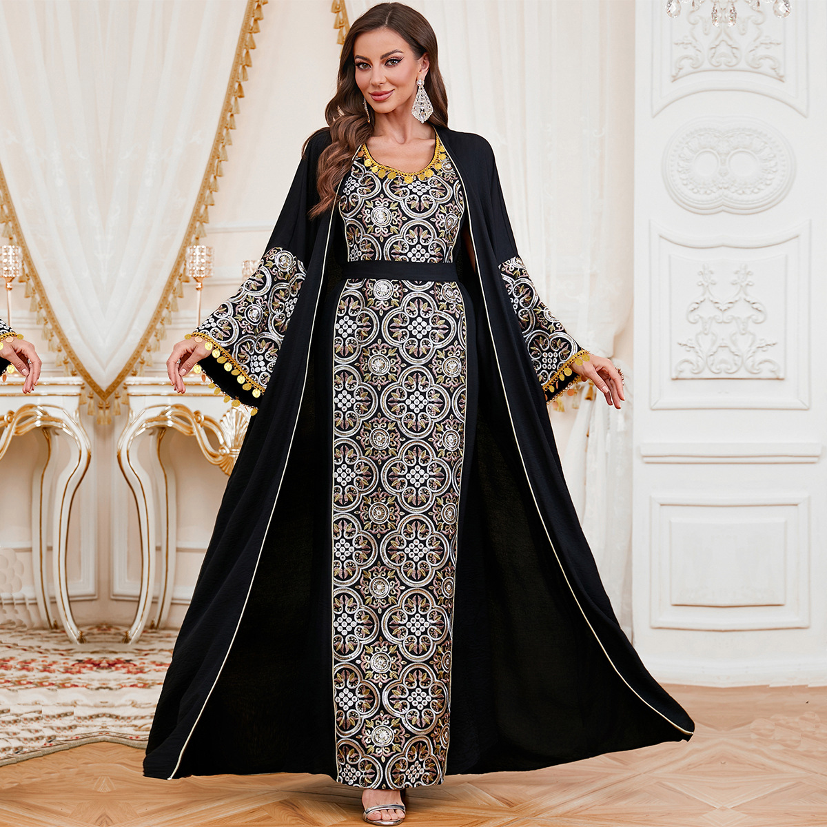 Embroidery Kebaya - Muslim Party Dress for Women Embroidery
