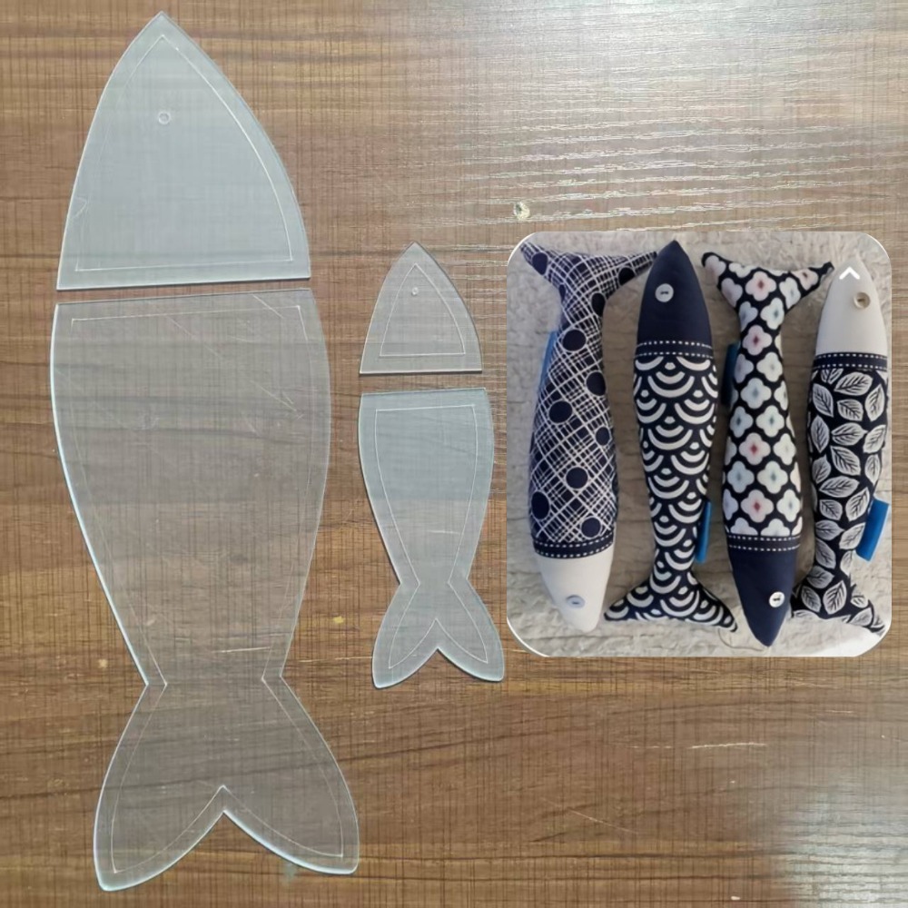 Embroidery And Quilting - Fish Quilting Template Acrylic Sewing Tool