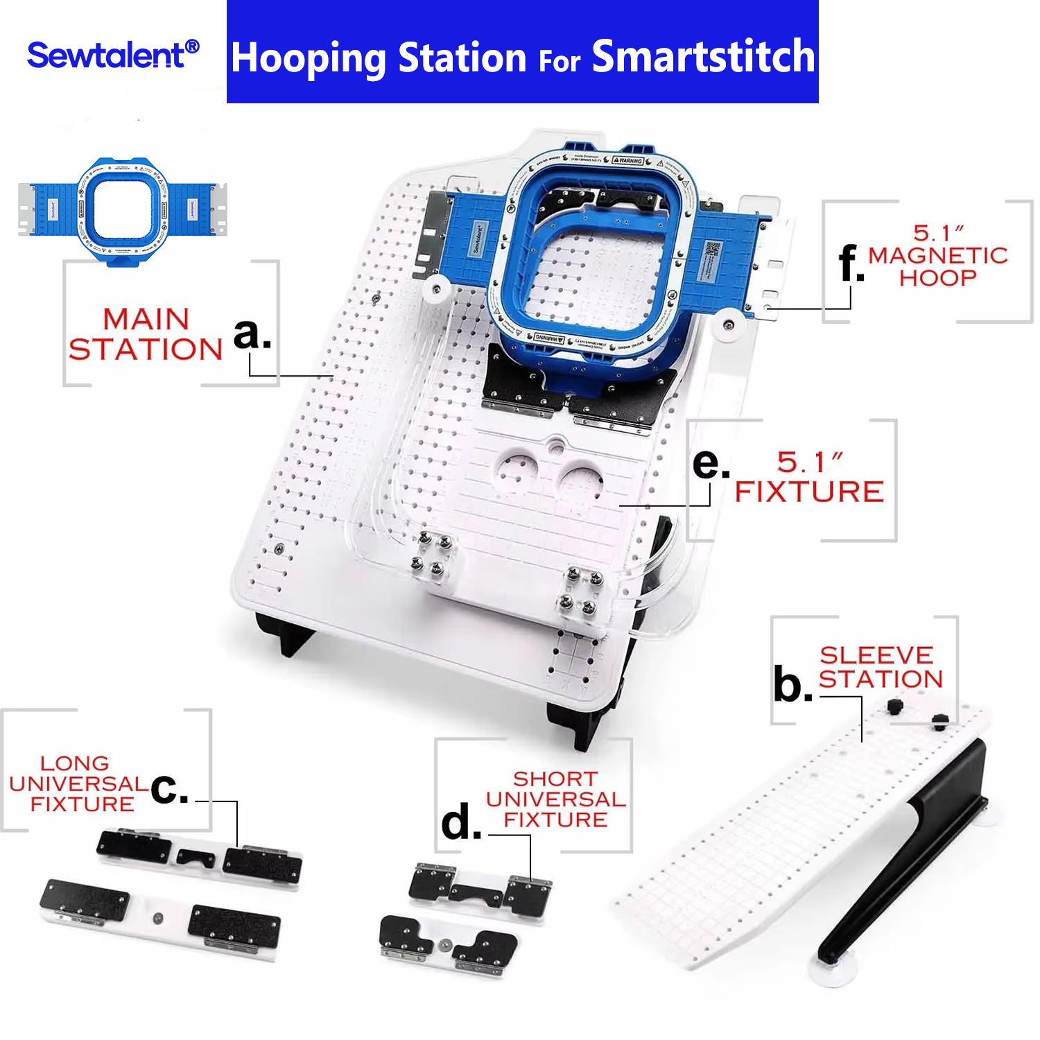 Embroidery Hoop Plastic - Smartstitch S1001 S1201 S1501 2head 4