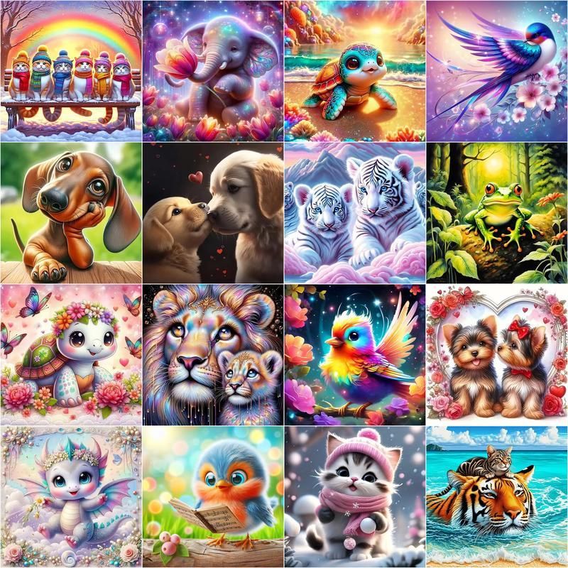 Embroidery Uae - 1pc frameless 5d Diamond Painting Full