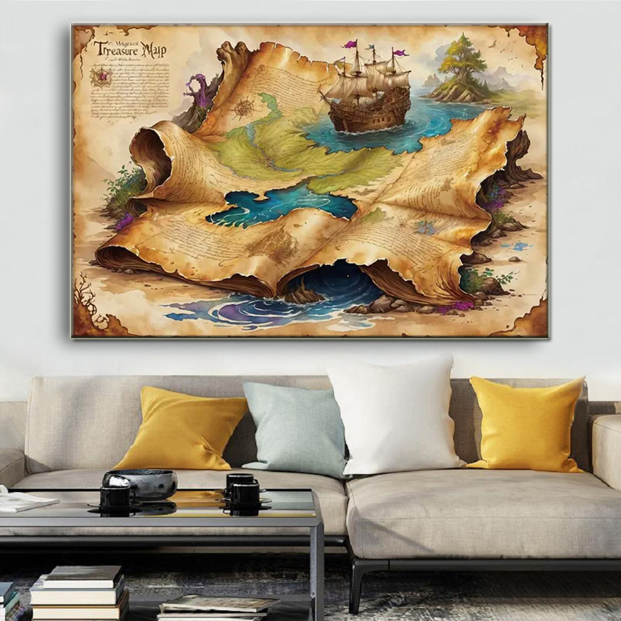 Embroidery World - Diamond painting cross stitch World Map