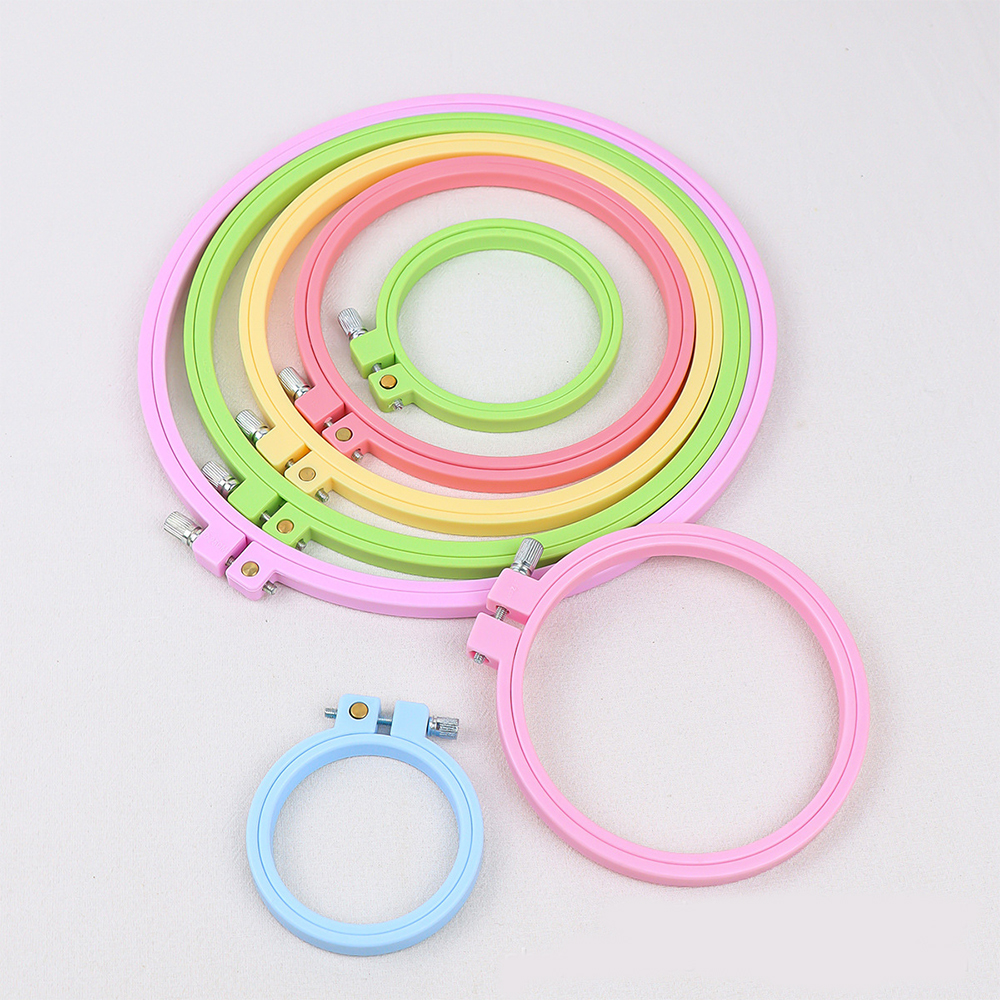 Embroidery Hoop Plastic - 1/7pcs 7-25cm Plastic Embroidery Cross Stitch