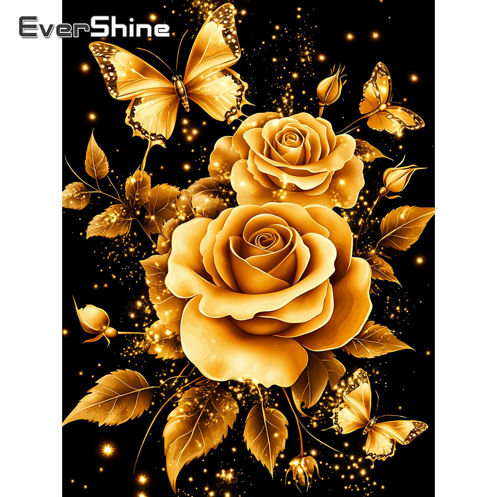 Embroidery Rose - 1PC frameless Diamond Painting Rose Picture