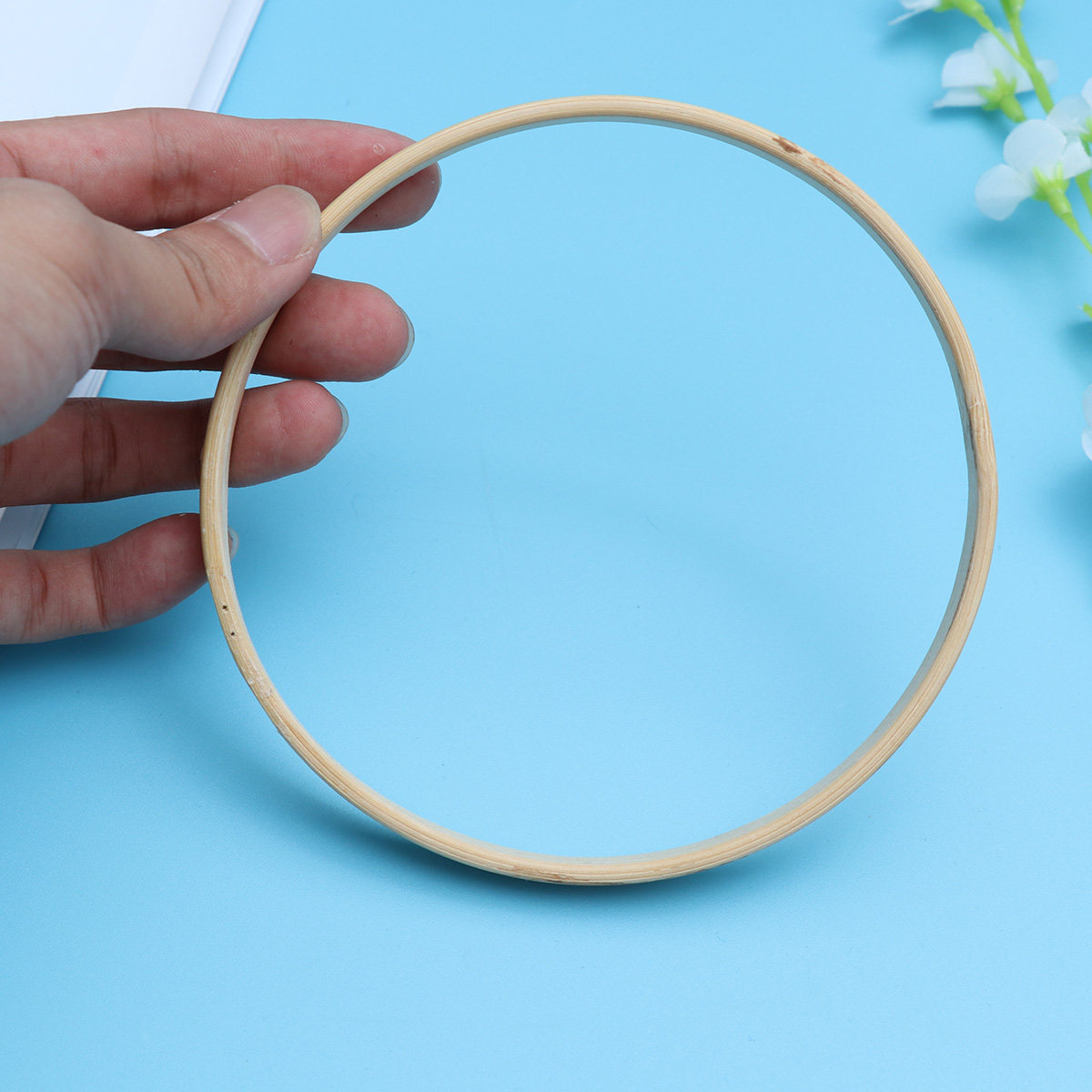 Embroidery Hoop Plastic - 13.1cm Bamboo Embroidery Circle Smooth Tight
