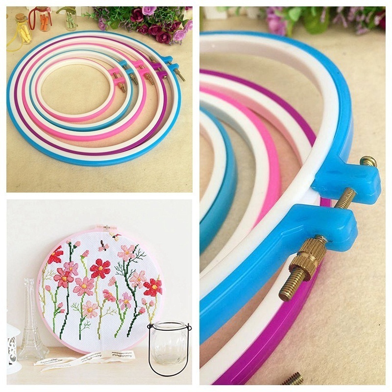 Embroidery Hoop Plastic - 2026 5PCS/lot Plastic Embroidery and Cross