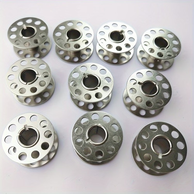 Embroidery And Quilting - 21Pcs Rustproof Metal Bobbins, For Sewing/Quilting/Embroidery,