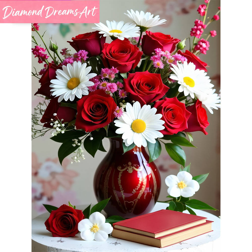 Embroidery Rose - 5D DIY Diamond Embroidery Rose Mosaic