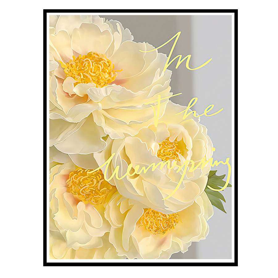 Yellow Peony Cross Stitch Kit  - Embroidery Yellow recensione e prezzo