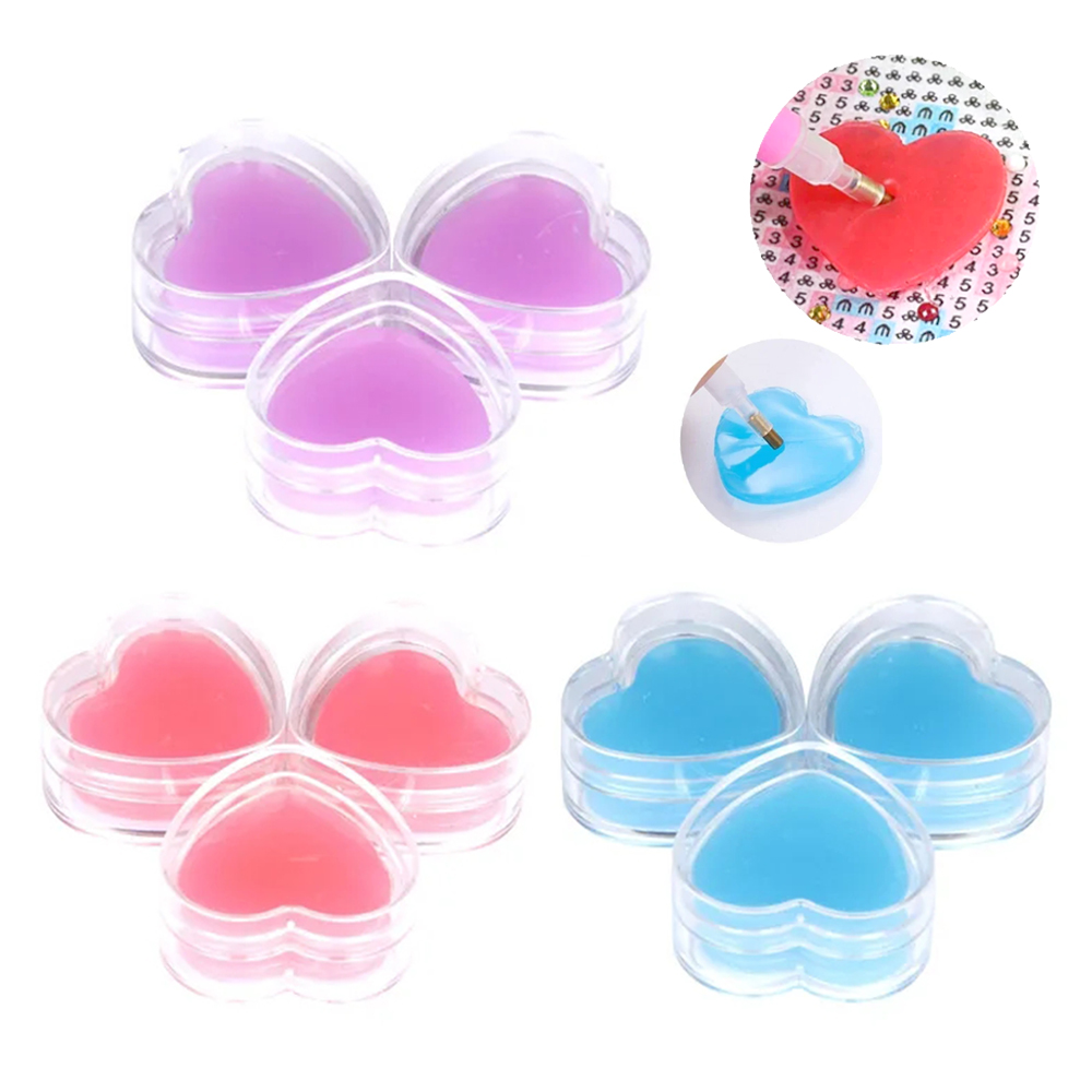 3/6pcs Heart-Shape Diamond Pai - Embroidery Painting recensione e prezzo