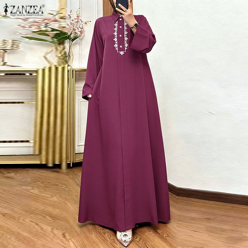 ZANZEA Fashion Muslim Abaya 20 - Embroidery Hijab recensione e prezzo