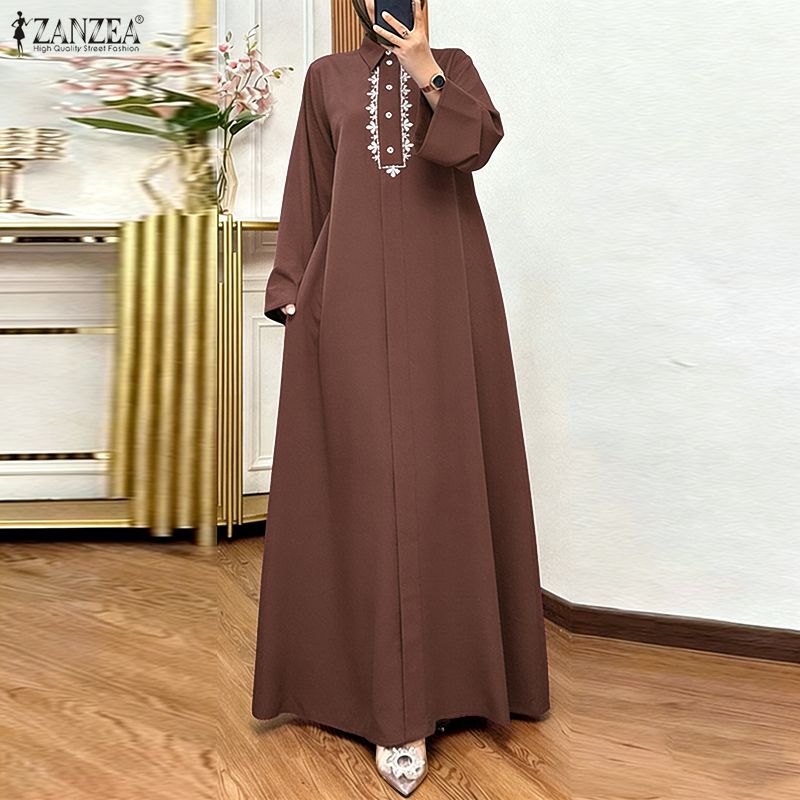 ZANZEA Fashion Muslim Abaya 20 - Embroidery Hijab recensione e prezzo