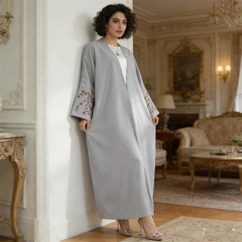 Eid Kimono Abaya Turkey Muslim - Embroidery Kebaya recensione e prezzo