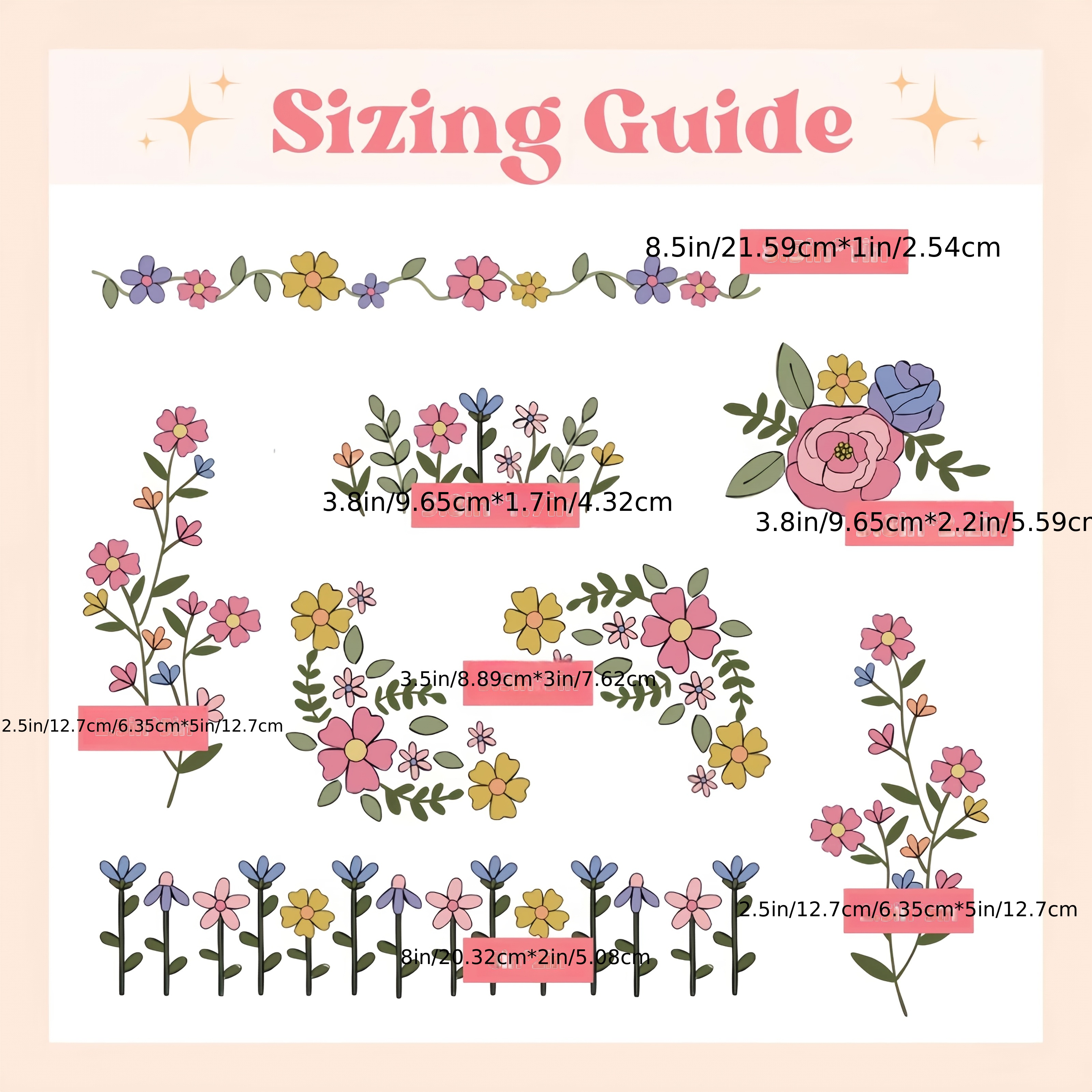 1 Set of 8pcs Colorful Graphic - Water Soluble Stabilizer recensione e prezzo
