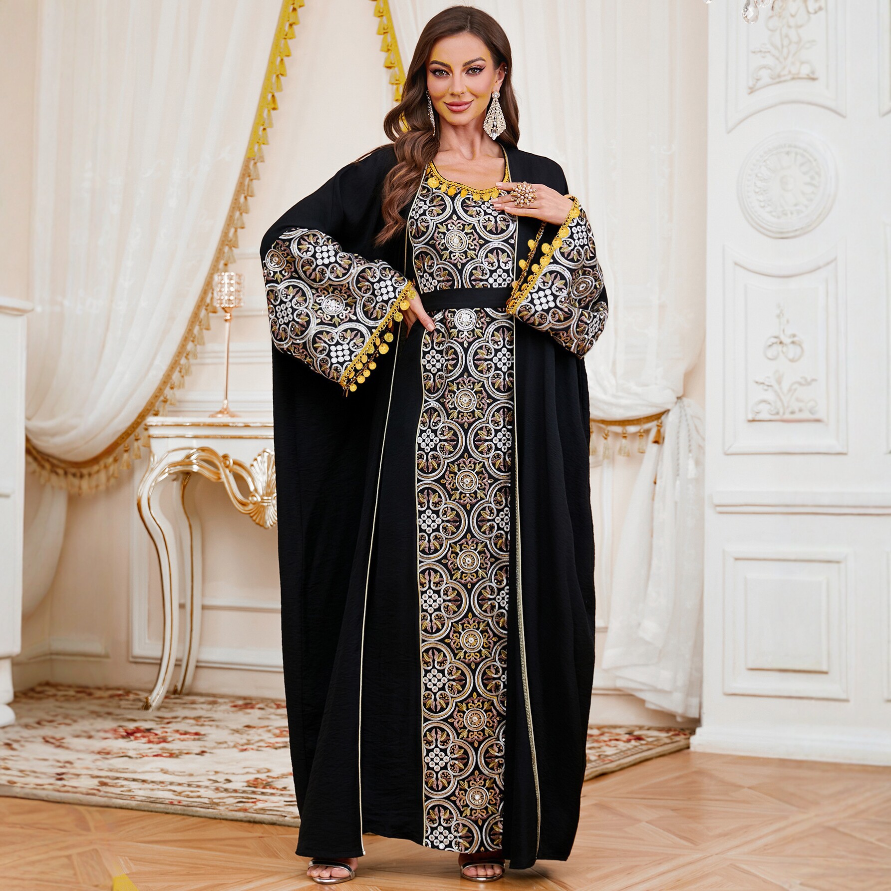 Muslim Party Dress for Women E - Embroidery Kebaya recensione e prezzo