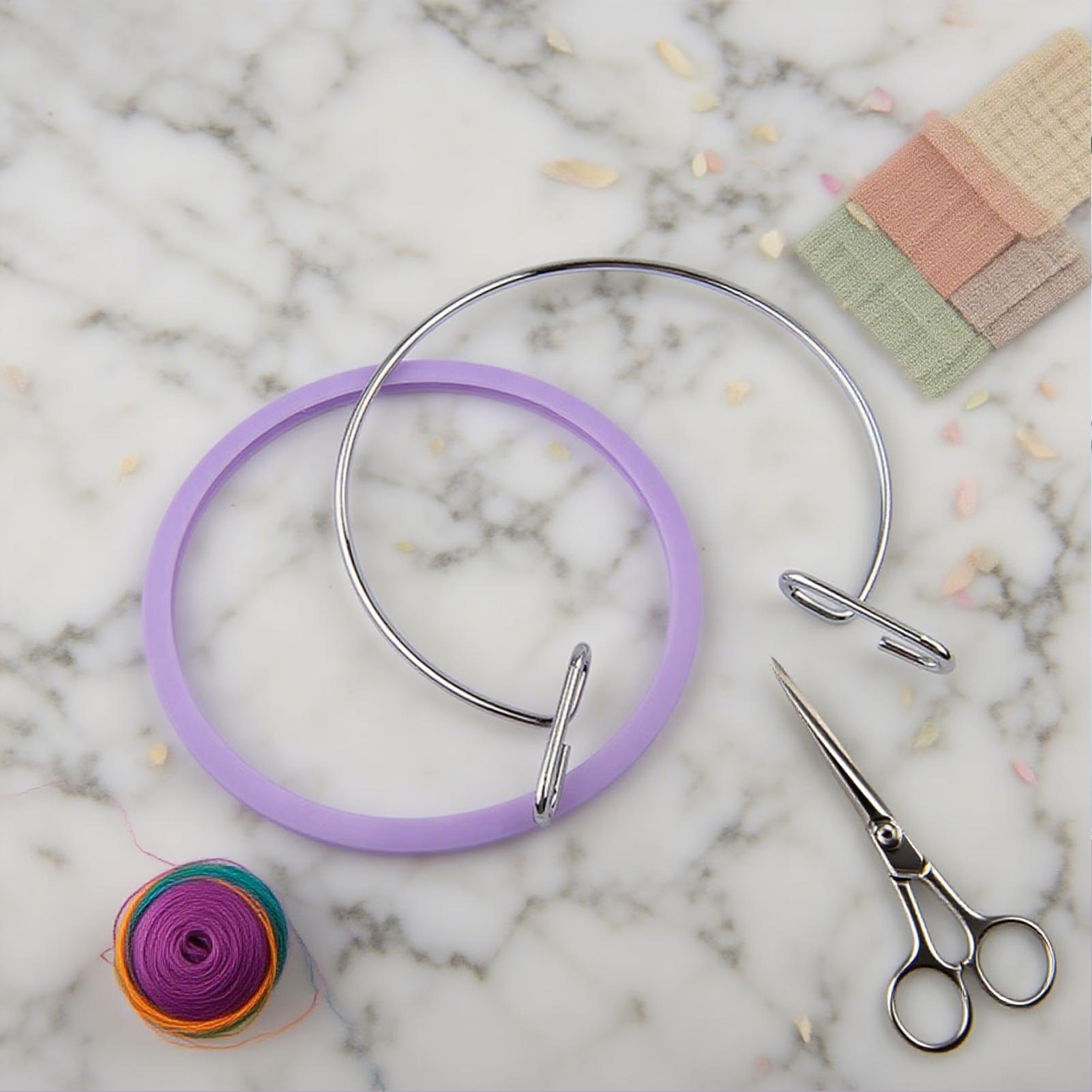 Hoop For Cross Stitching Metal - Embroidery Handicraft recensione e prezzo