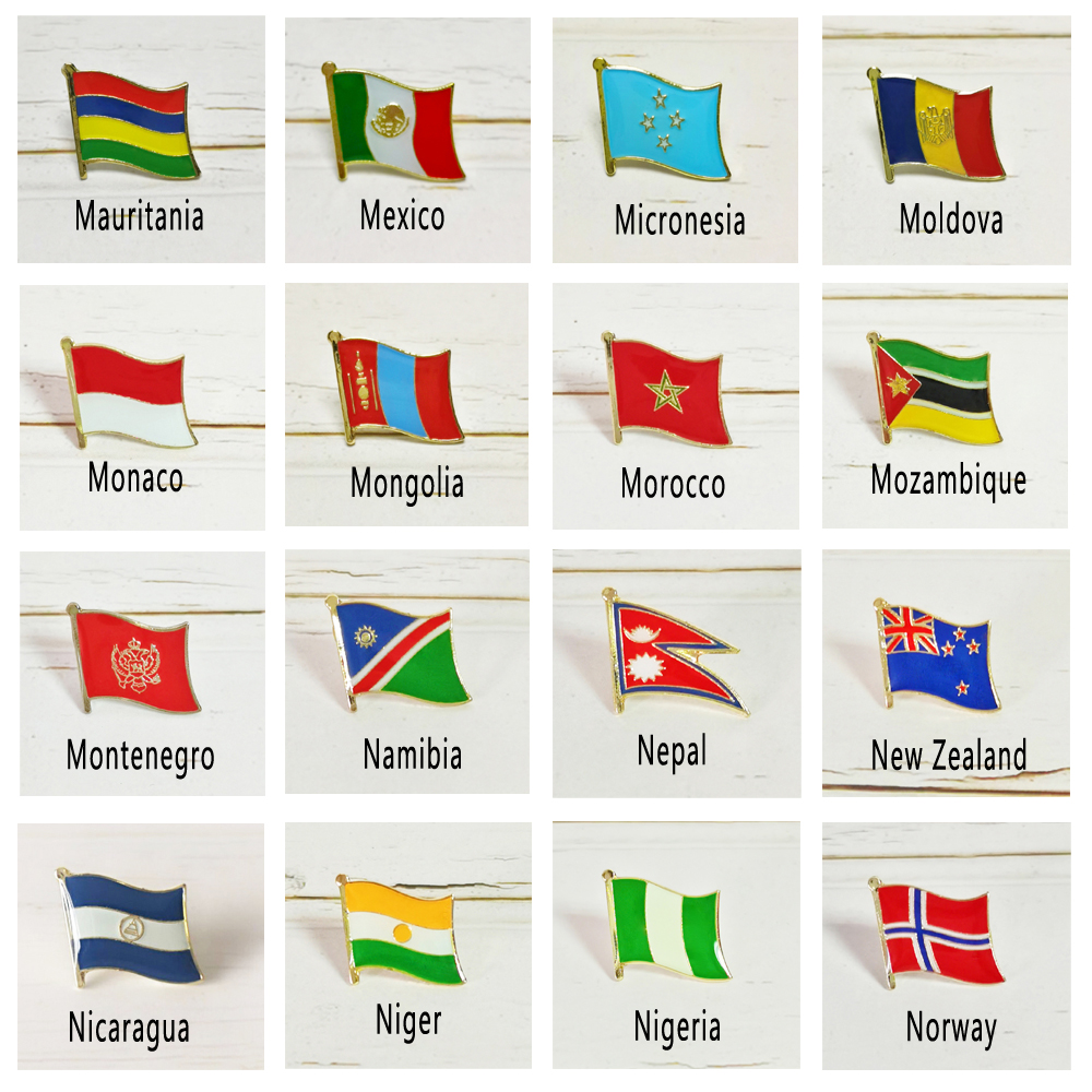 National Flag Metal Lapel Pin  - Embroidery World recensione e prezzo