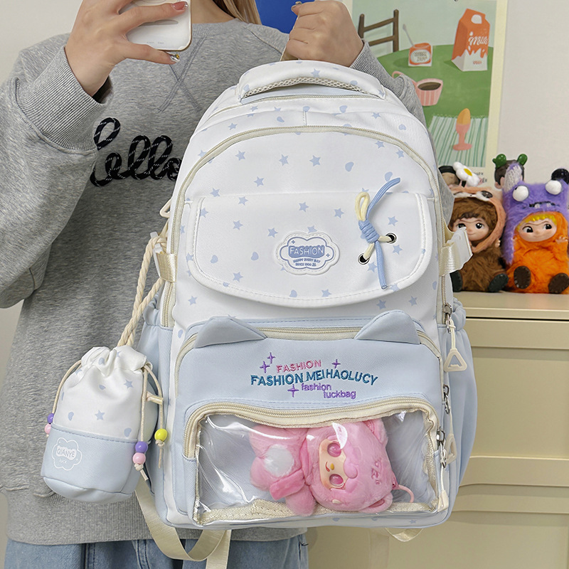 New Cute Transparent Anime Bac - Embroidery Keychain recensione e prezzo