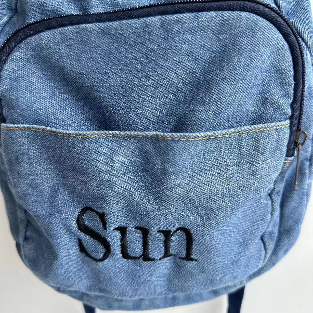 Denim Backpack Girls' New Stud - Embroidery Name recensione e prezzo