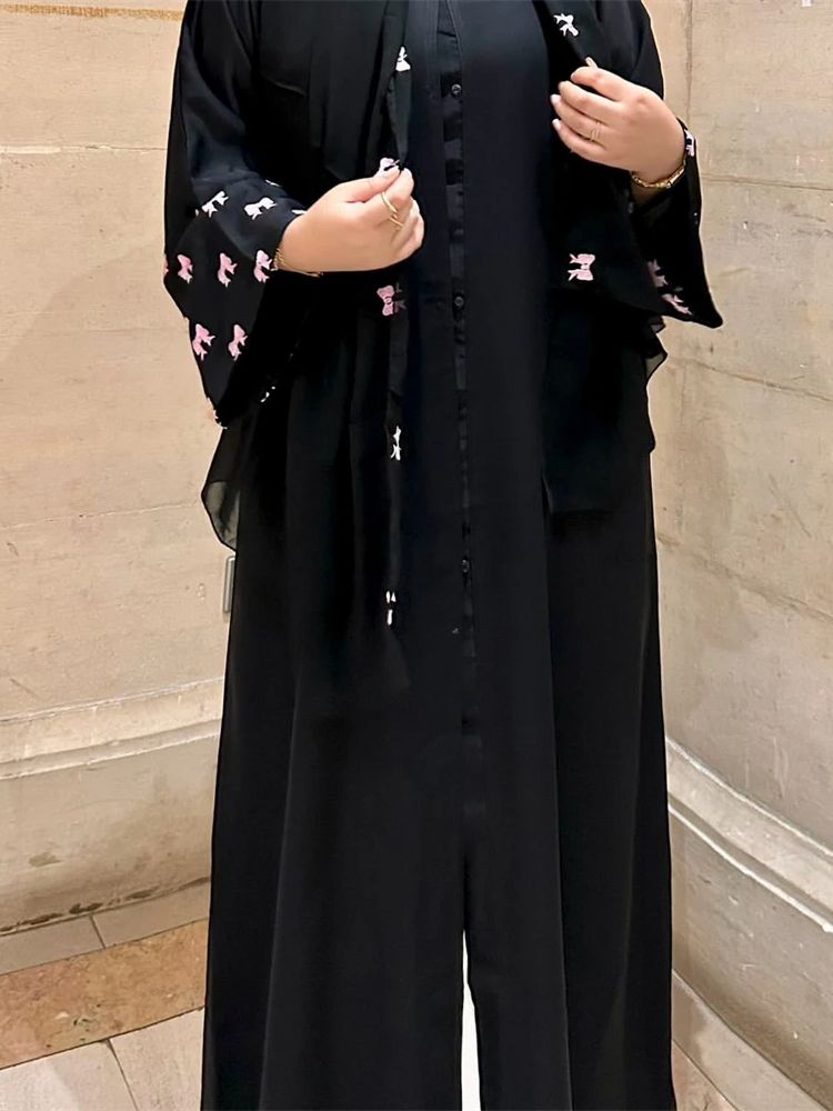 Ramadan Black Heart Abaya Dame - Embroidery Kebaya recensione e prezzo