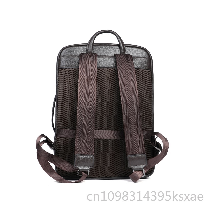 Men's Top Grain Leather Backpa - Embroidery Computer recensione e prezzo