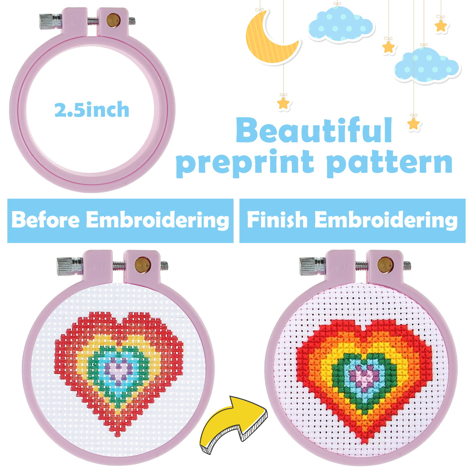 6Pcs Embroidery Beginner Kits  - Embroidery Removal Tool recensione e prezzo