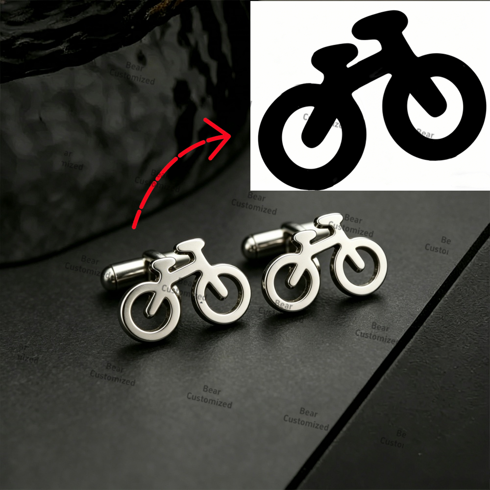 Men Custom Logo Tie Clip Cuffl - Embroidery Name recensione e prezzo
