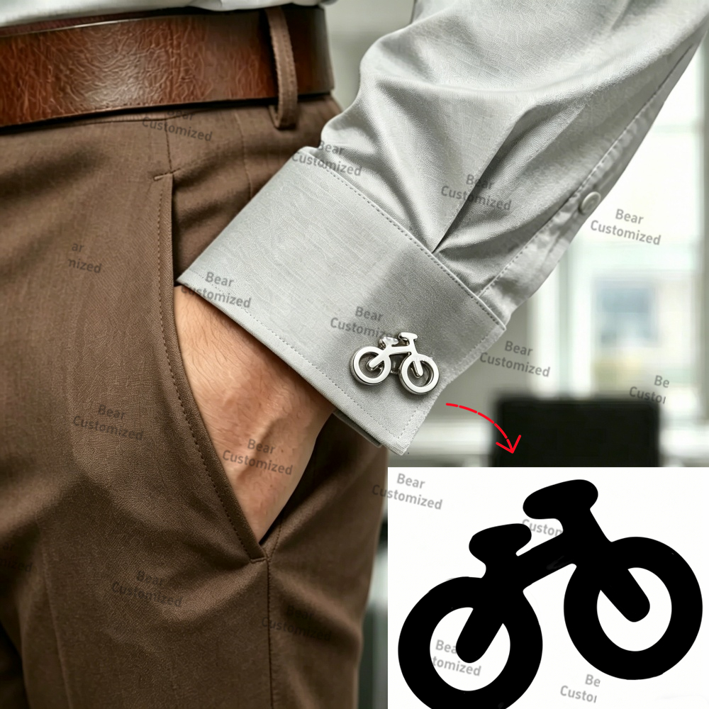 Men Custom Logo Tie Clip Cuffl - Embroidery Name recensione e prezzo