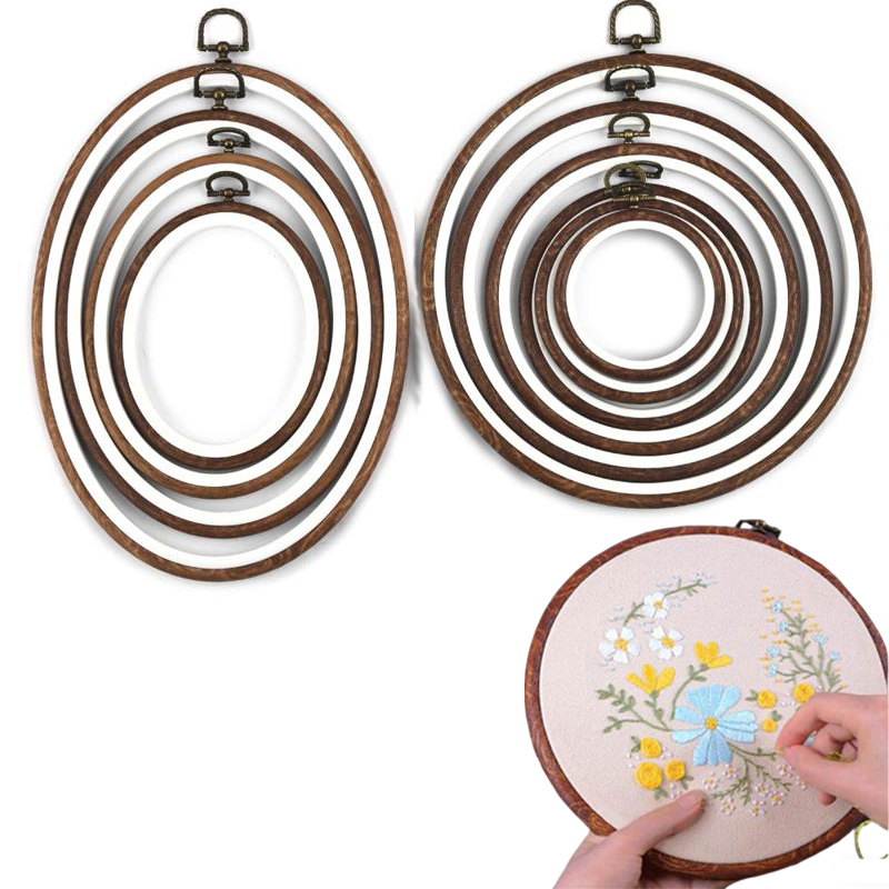 10PCS Sewing Tool Round Oval I - Embroidery Hoop Plastic recensione e prezzo
