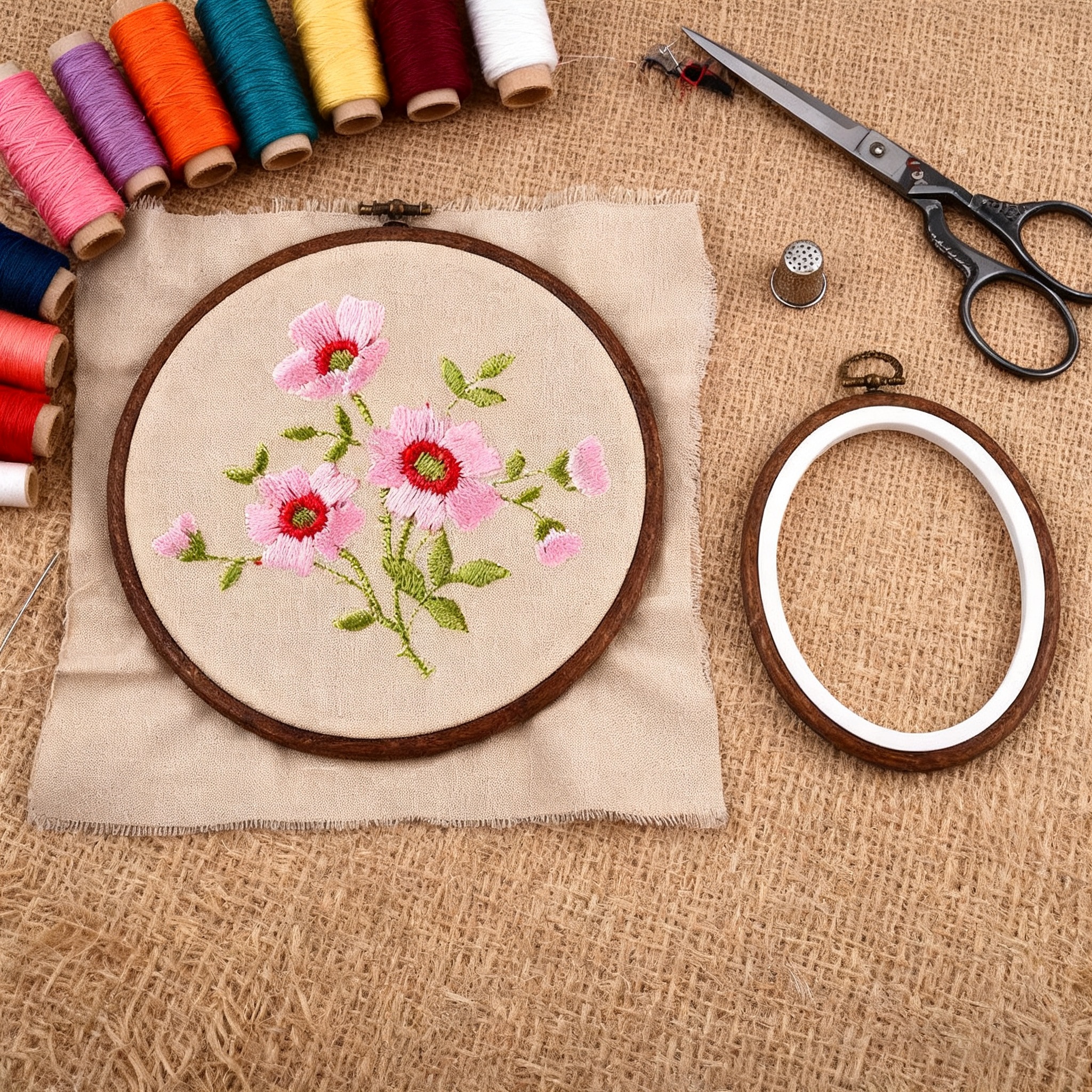 10PCS Sewing Tool Round Oval I - Embroidery Hoop Plastic recensione e prezzo