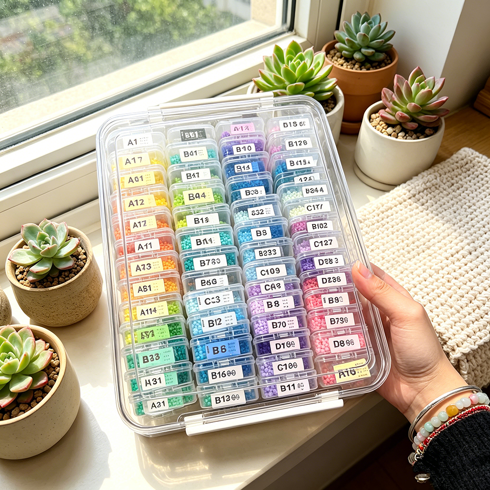 60pcs Transparent Plastic Stor - Embroidery Painting recensione e prezzo