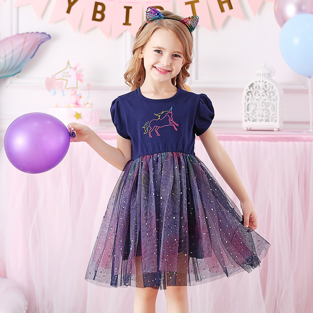 VIKITA Kids Summer Short Sleev - Embroidery Unicorn recensione e prezzo