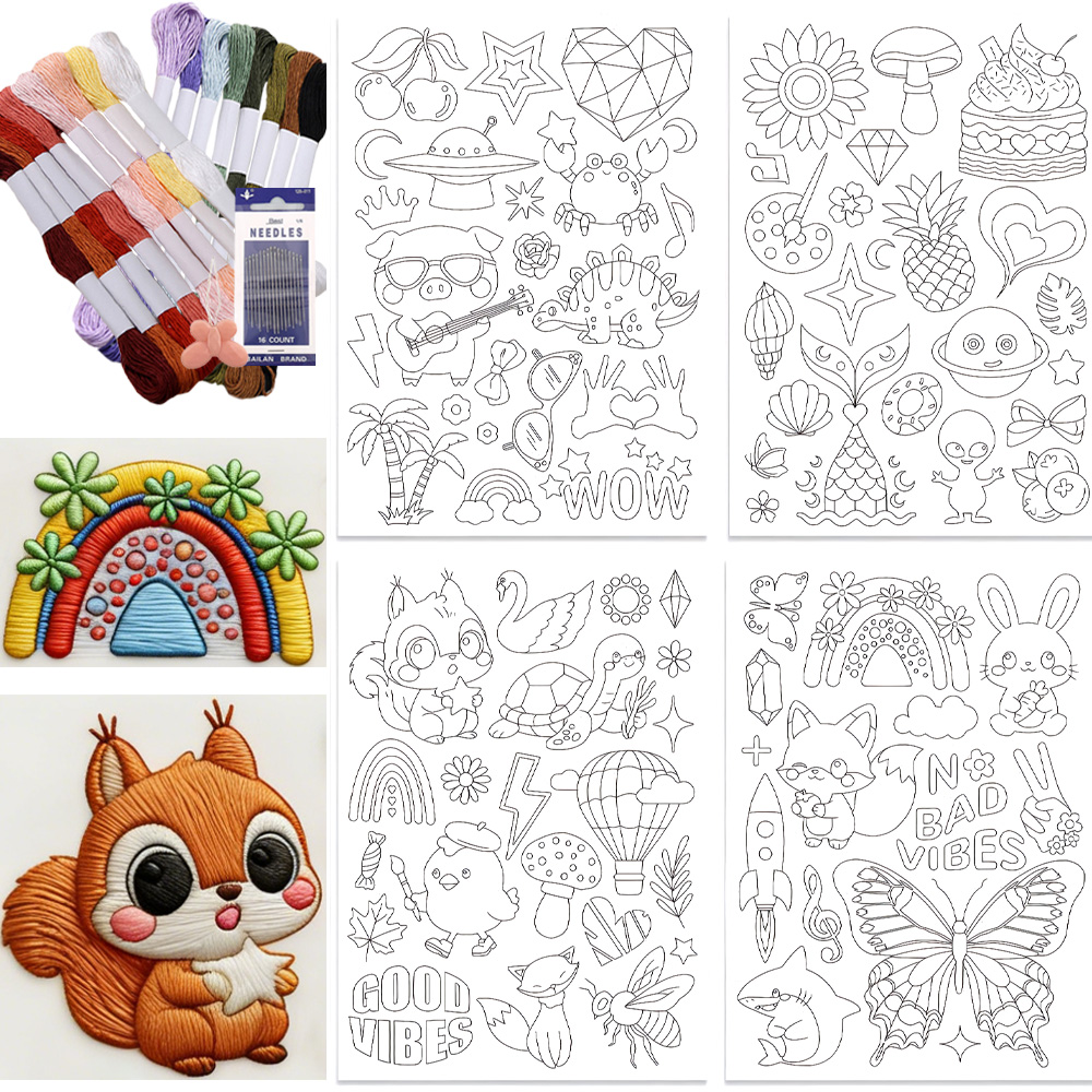 4Sheets Cute Cartoon Pattern S - Water Soluble Stabilizer recensione e prezzo