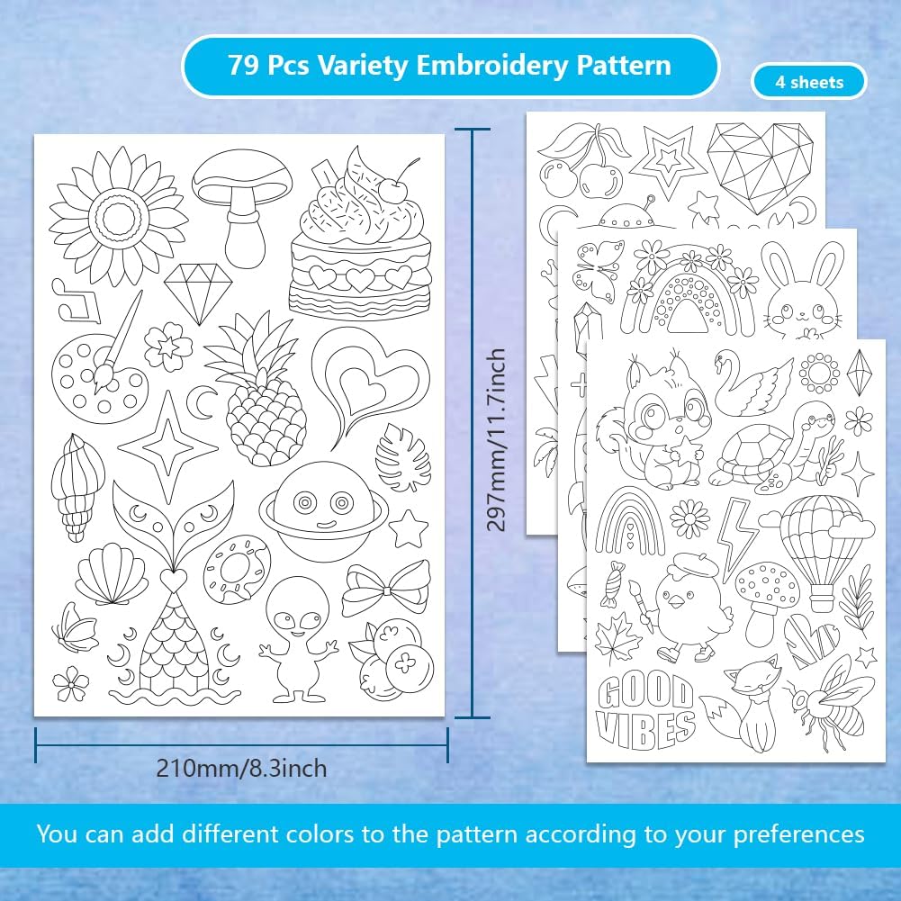 4Sheets Cute Cartoon Pattern S - Water Soluble Stabilizer recensione e prezzo
