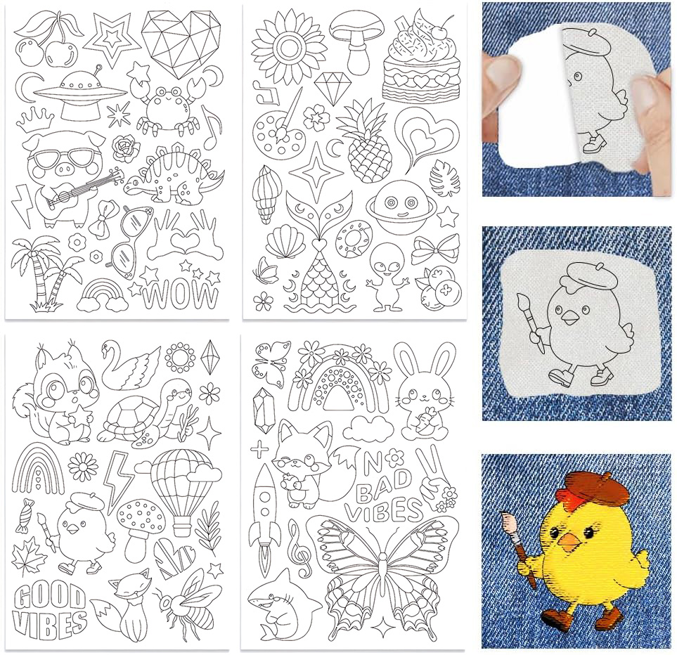 4Sheets Cute Cartoon Pattern S - Water Soluble Stabilizer recensione e prezzo