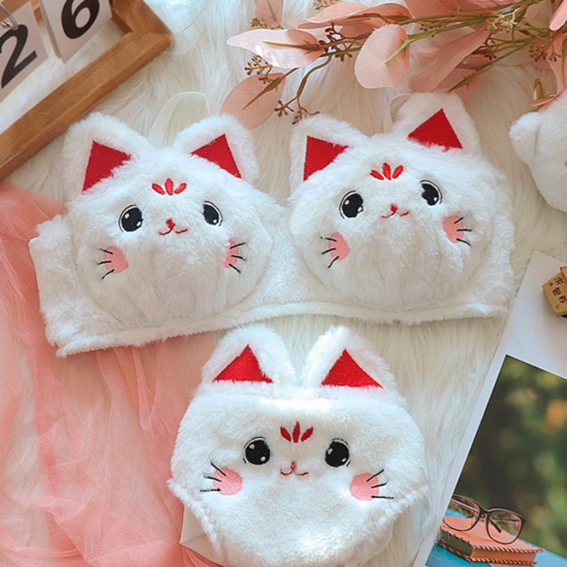 Japan Kawaii Plush Women Bra B - Embroidery Love recensione e prezzo
