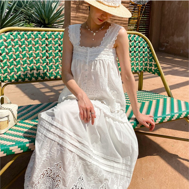 Bohemian White Square-neck Ves - Embroidery Vest recensione e prezzo