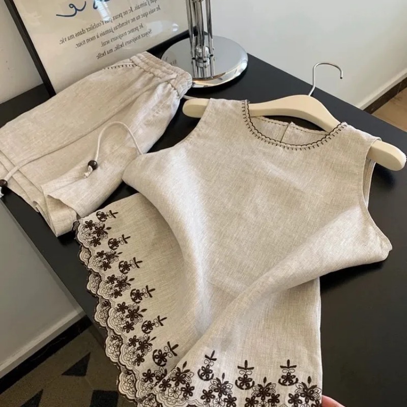 Simple Old Money Style Cotton  - Embroidery Vest recensione e prezzo