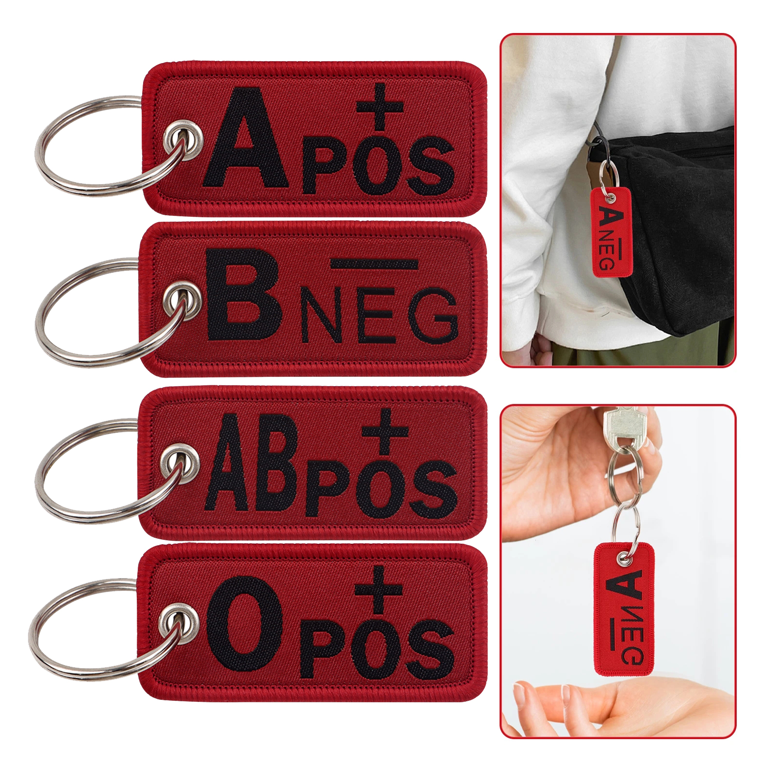RED Blood Type Embroidery Key  - Embroidery Fonts recensione e prezzo