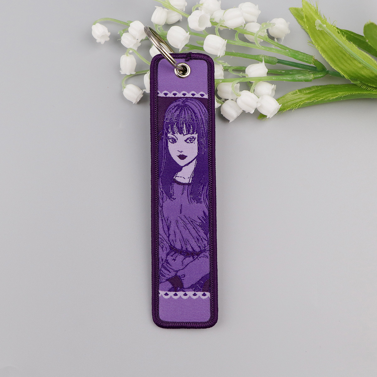 Anime Girls Embroidery Key Fob - Embroidery Keychain recensione e prezzo