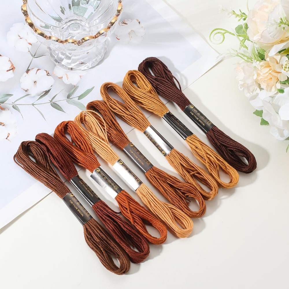8 Skeins 6 Strands Brown Embro - Embroidery Computer recensione e prezzo