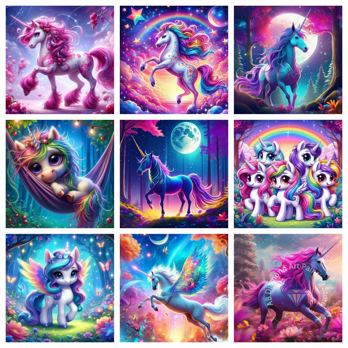 Fantasy cute unicorn Diamond P - Embroidery Unicorn recensione e prezzo