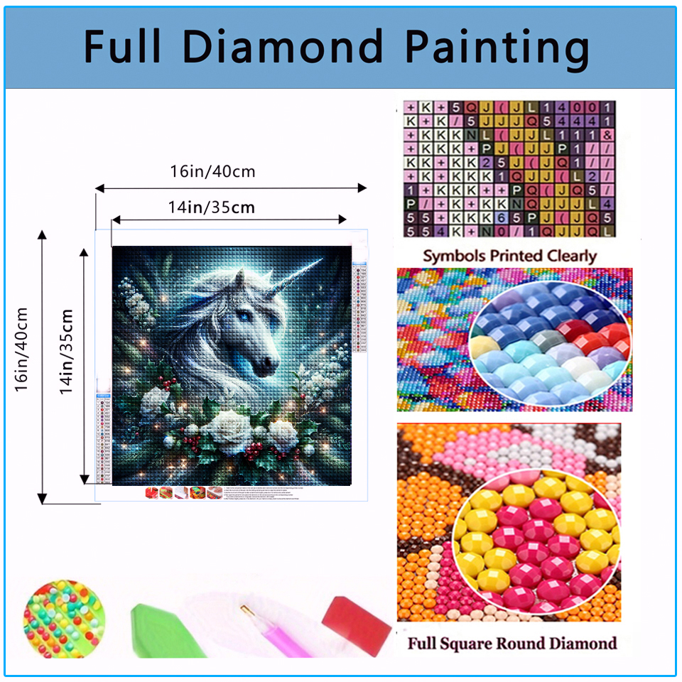 5D DIY Diamond Painting 2026 B - Embroidery Unicorn recensione e prezzo