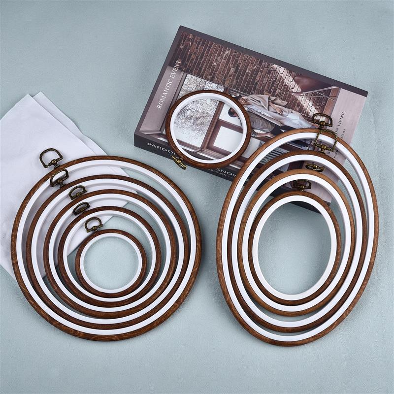 Sewing Tool Round Oval Wooden  - Embroidery Hoop Plastic recensione e prezzo