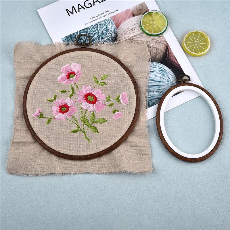 Sewing Tool Round Oval Wooden  - Embroidery Hoop Plastic recensione e prezzo