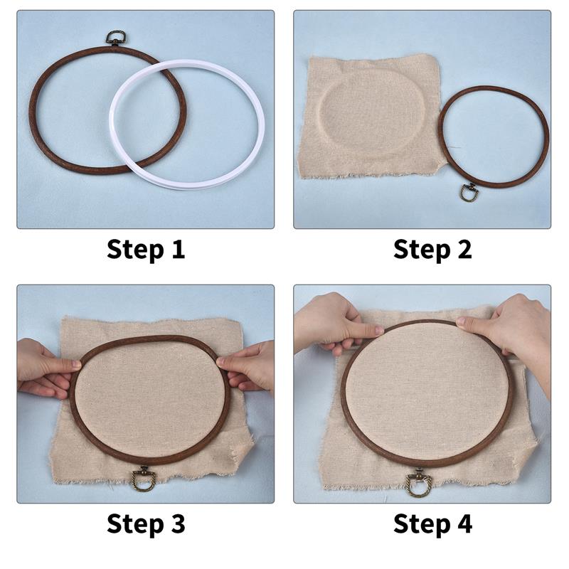 Sewing Tool Round Oval Wooden  - Embroidery Hoop Plastic recensione e prezzo