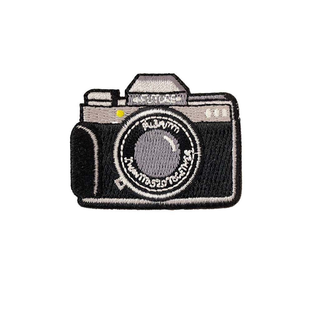 1 Piece Black Camera Embroider - Embroidery Fonts recensione e prezzo