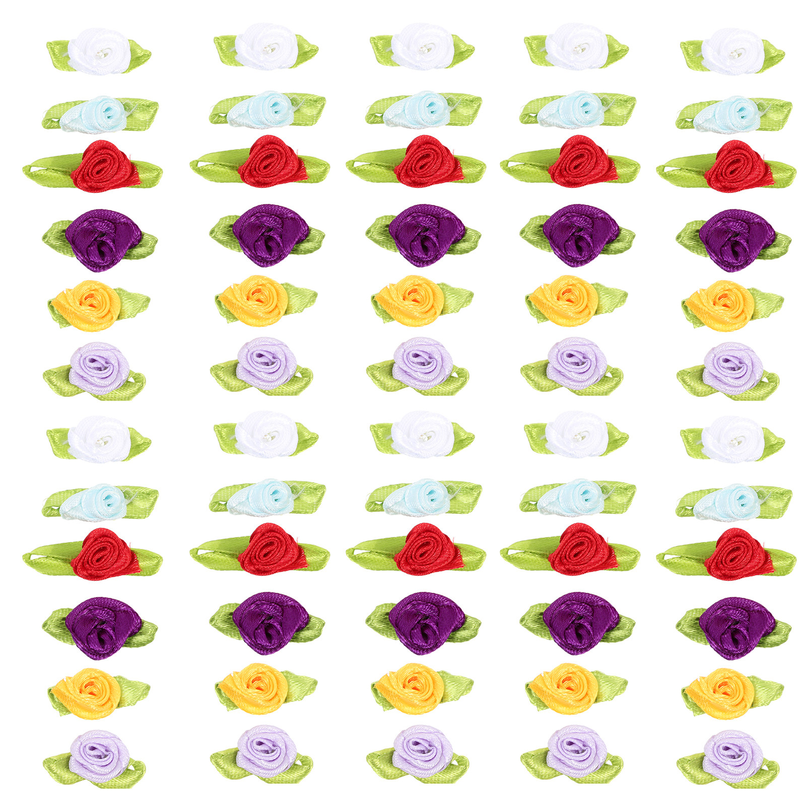 100Pcs Small Rose Ribbon Flowe - Embroidery Rose recensione e prezzo