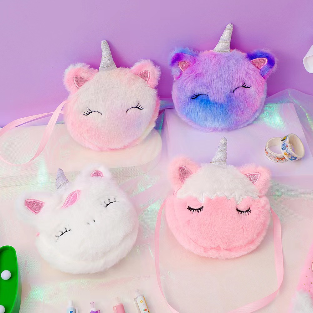 Kids Fashion Plush Shoulder Ba - Embroidery Unicorn recensione e prezzo